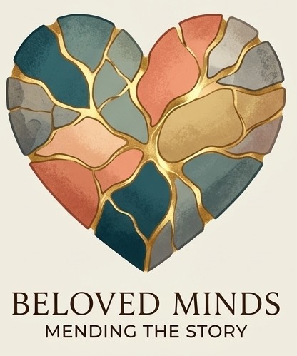 A heart of broken pieces rejoined with gold